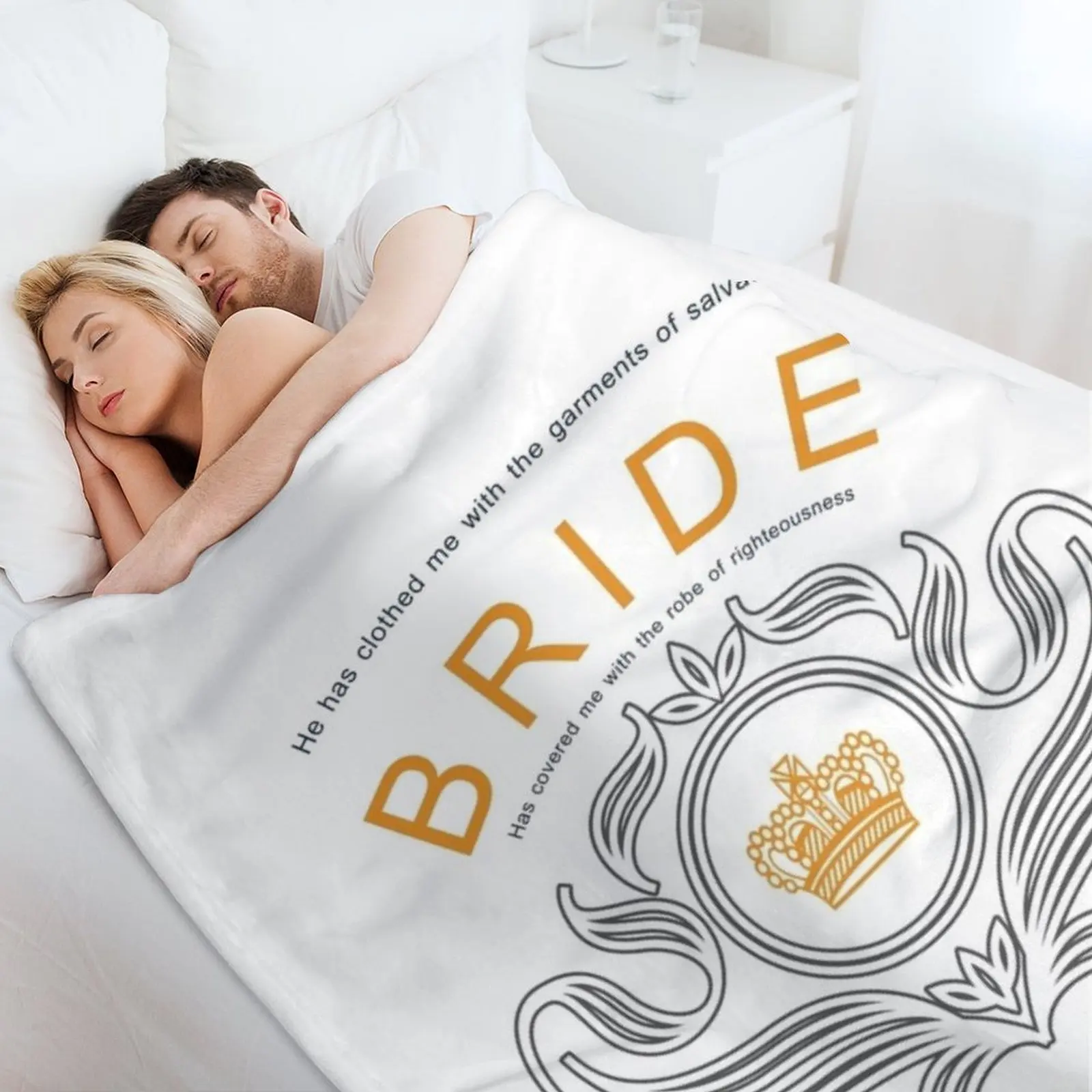 Überwurfdecke „Braut Christi“, luxuriöse Überwurfdecke für Halloween, riesiges Sofa, Sommerdecken