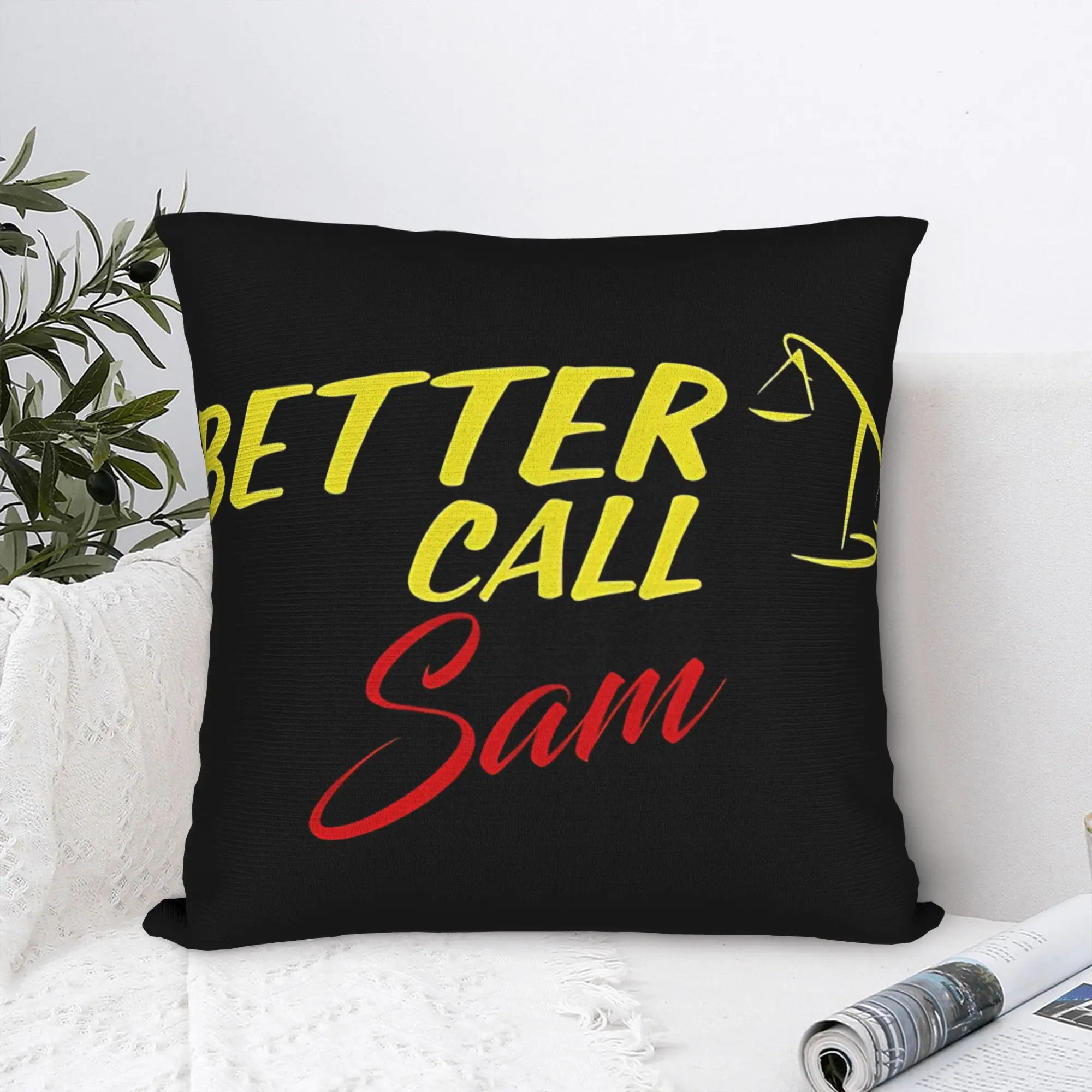Better Call Sam Pillow Case  Comfy Pillow Cover Fashion Pillowcases For Sofa Home Decoration