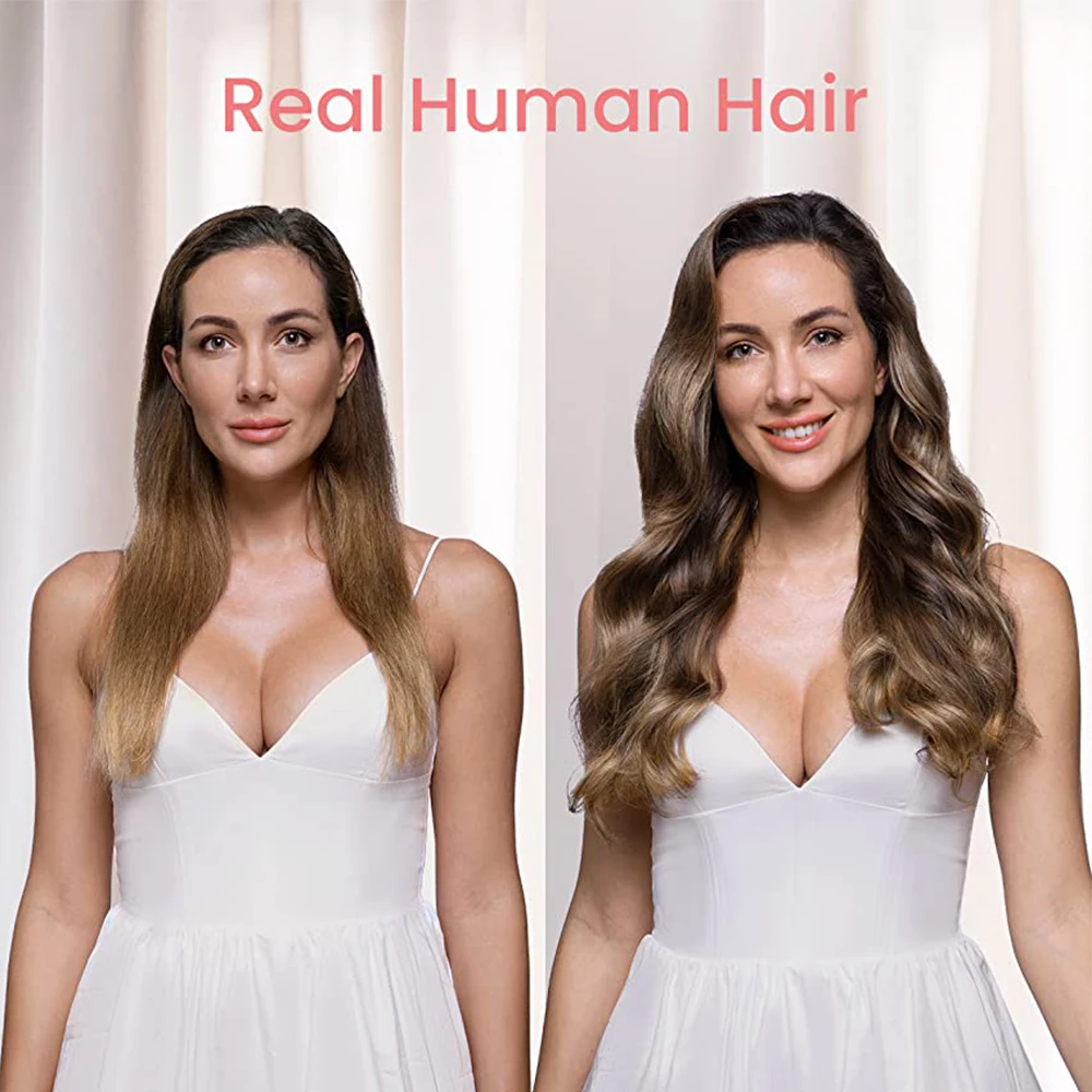 Extensiones de Cabello con Clips rectos para niñas, extensiones de cabello humano 100% Real, 120g, 7 piezas, negro azabache, marrón, Rubio