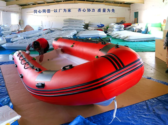 3.9m 4.3m 4.8m Rigid Hull Inflatable Rib Boat 430 Fiberglass PVC Hypalon For Drifting And Fishing