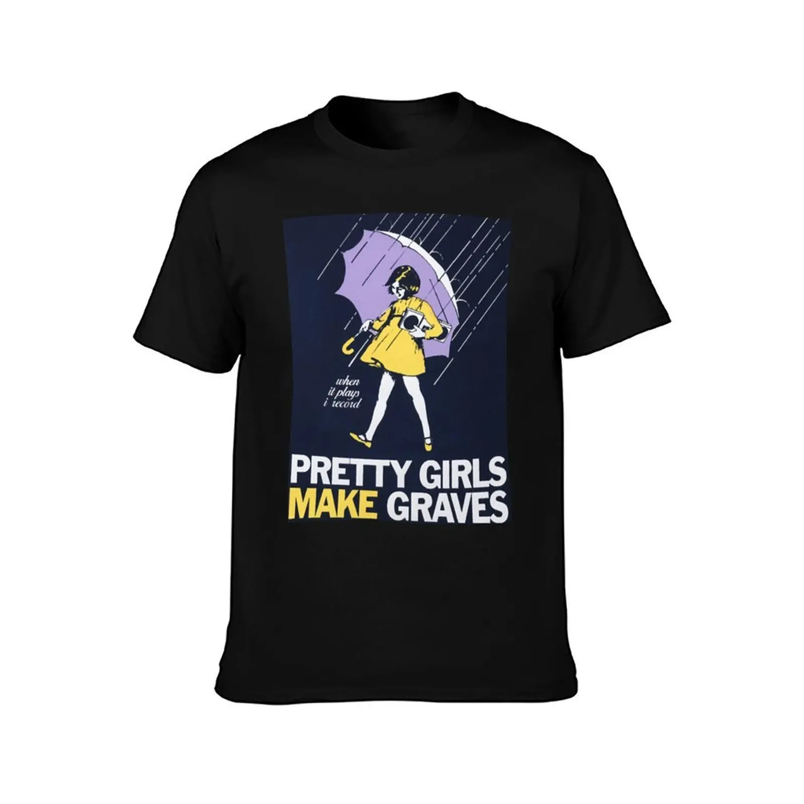 pretty girls make graves Classic T-Shirt, Summer Casual Cotton Tee, Oversized Streetwear Tops, Vintage Graphic Print