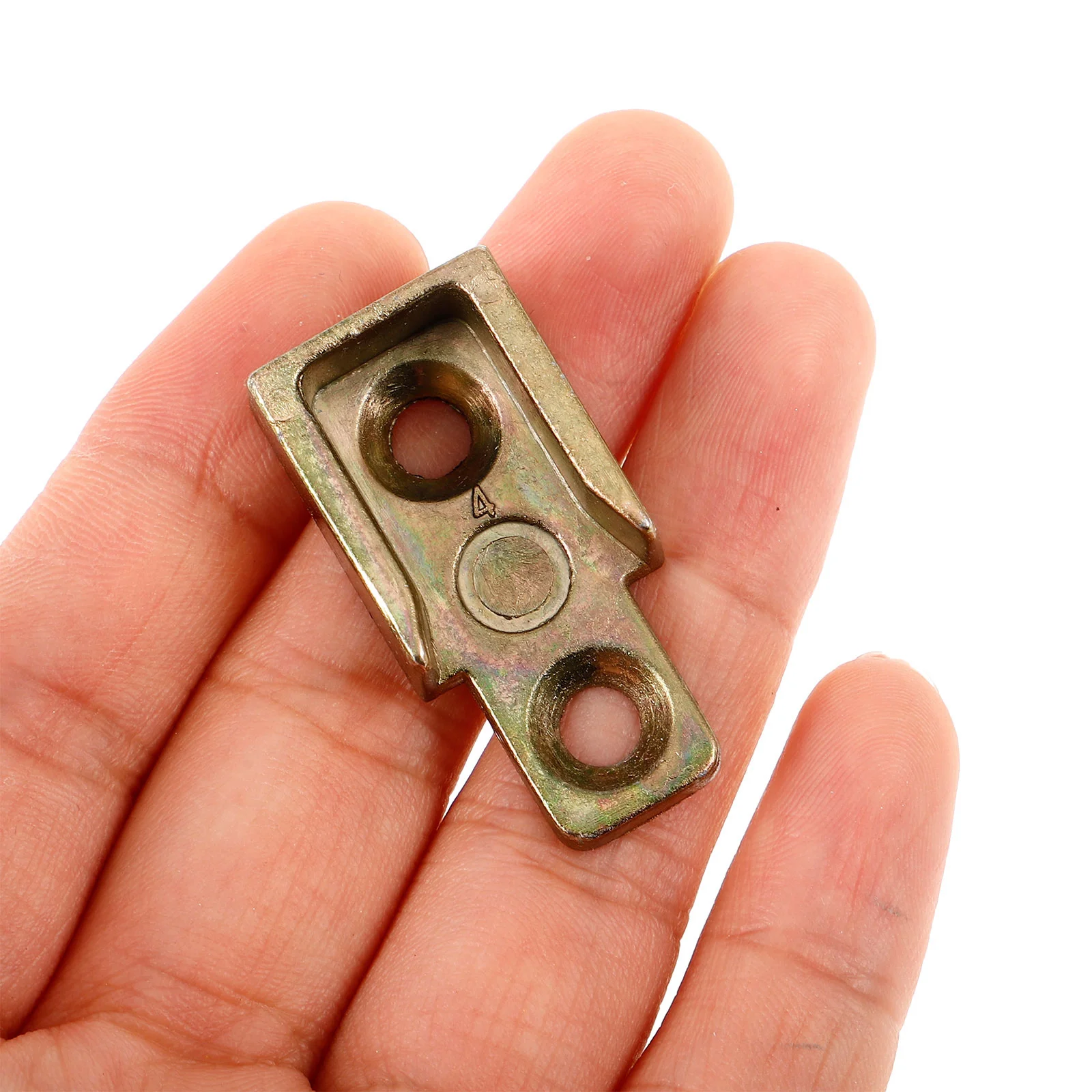 

4Pcs Window Latch Strike Plate Zinc Alloy Casement Lock Parts for Reliable Window Security Hardware Easy Installation No Tools