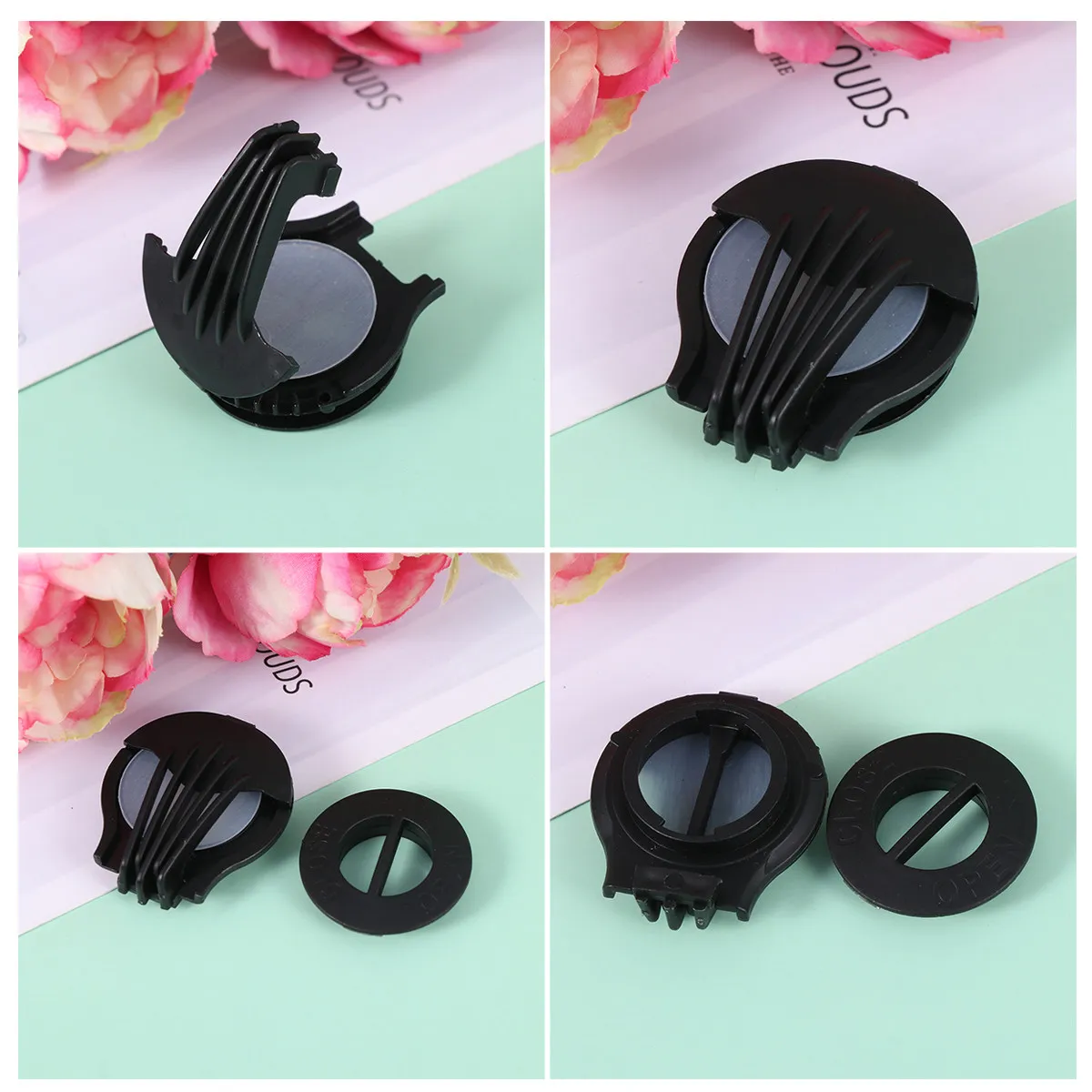 

24Pcs Mask Valve Replacement Kit Breathing Filter Valve for Homemade Fabric Masks Comfort Fit DIY Mask Supplies Black
