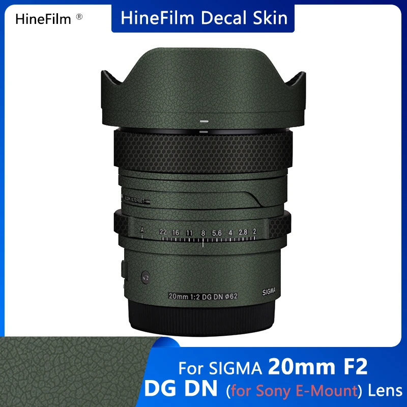 

Sigma 20 F2 / 24 F2 FE Mount Lens Decal Skins Wrap Cover for Sigma 20mm f/2 24mm f/2 DG DN Contemporar Lens Premium Sticker