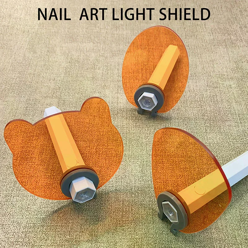Nail Beauty Salon Devices Acrylic Light-blocking Baffle For Straight-shaped Nail UV Lamp Protective Goggles Anti-blue-light