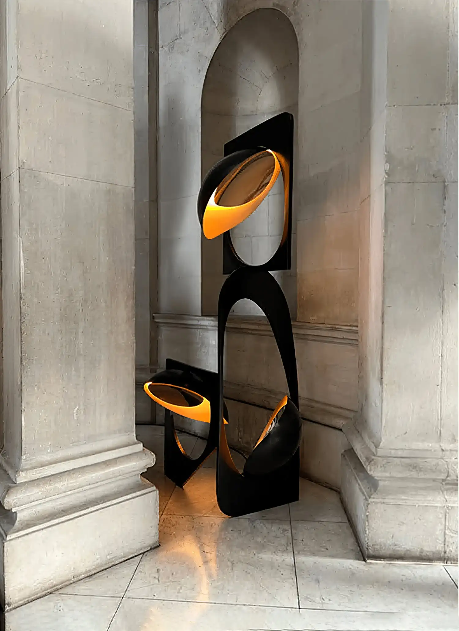 Italy New Designers Showroom Hotel High-end Creative Installation Art Floor Lamp High-grade Light Luxury Ornaments view 3