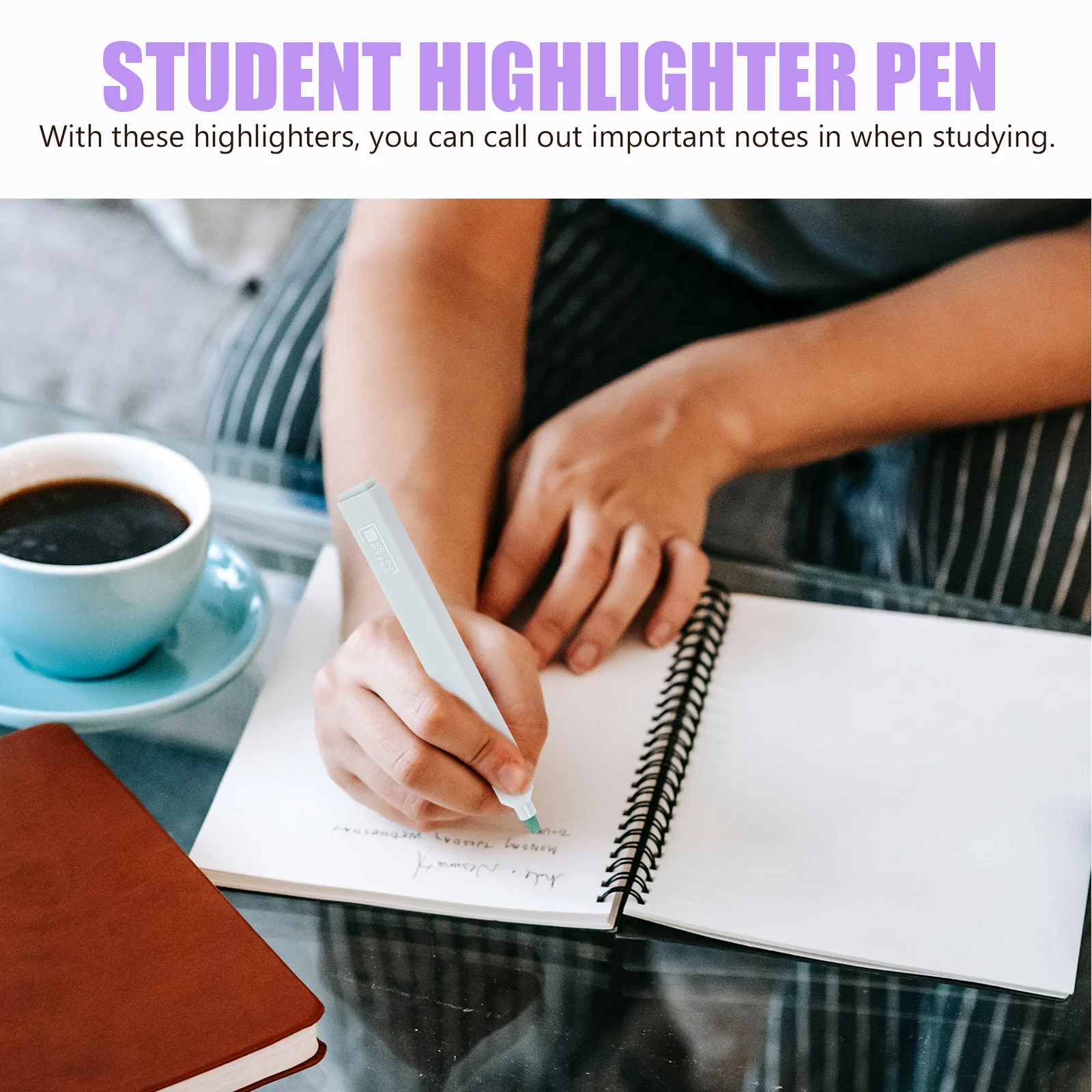 

6Pcs Fluorescent Marker Set Large Capacity Colorful Highlighters Student Office Note Taking Mark Pen Highlighters