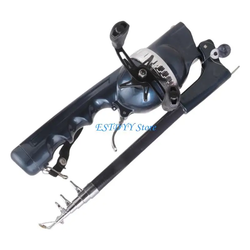 

G6DE Collapsible Telescopic Fishing Poles With Single Hand Operate Travel Folding Fishing Rod For Outdoor enthusiast