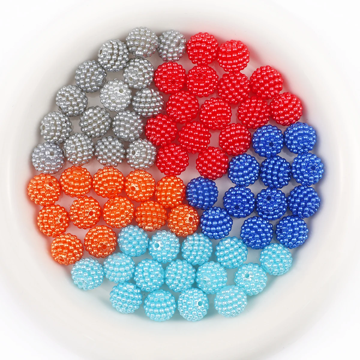 10mm 12mm Acryl Bayberry Perlen Imitation Perle Runde Lose Spacer Perlen für Schmuck Machen Halskette Armband DIY Zubehör – Detail 3
