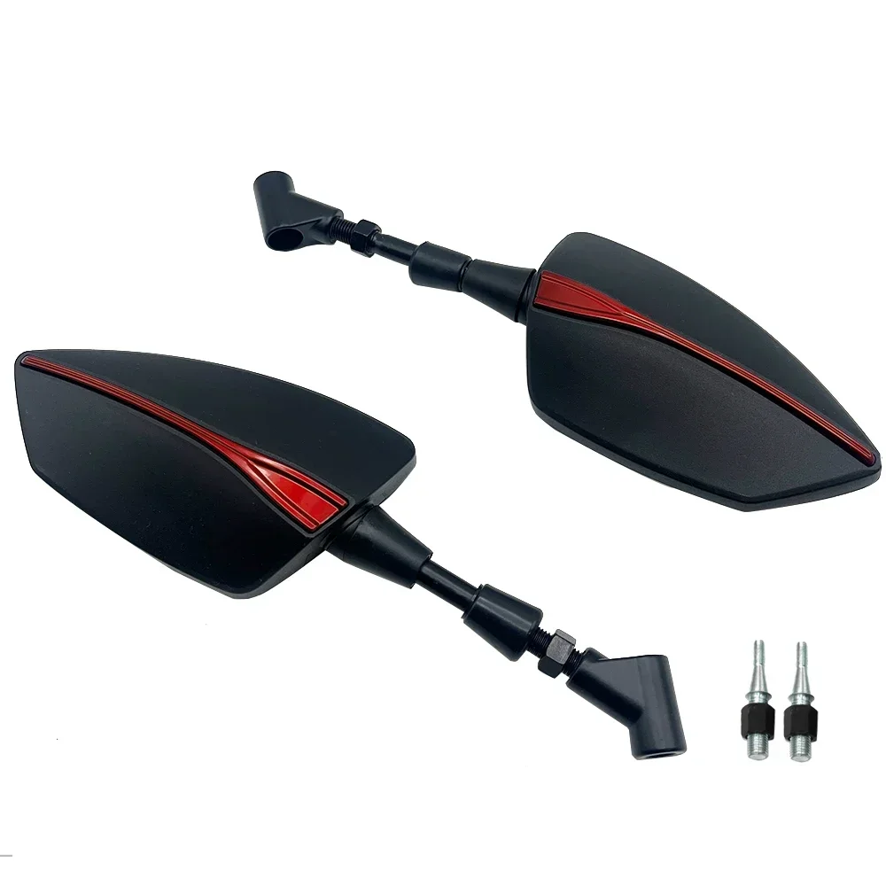 

8mm/10mm Motorcycle Rearview Mirror Scooter Motocross Rearview Mirrors Electrombile Back Side Convex Mirror 2Pcs/Pair