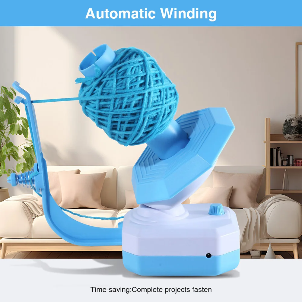

Yarn Winder Crochet Yarn Winder USB Plug In Automatic Yarn Spinner Non Slip Base Wool Spinner Roller for Knitting Enthusiast