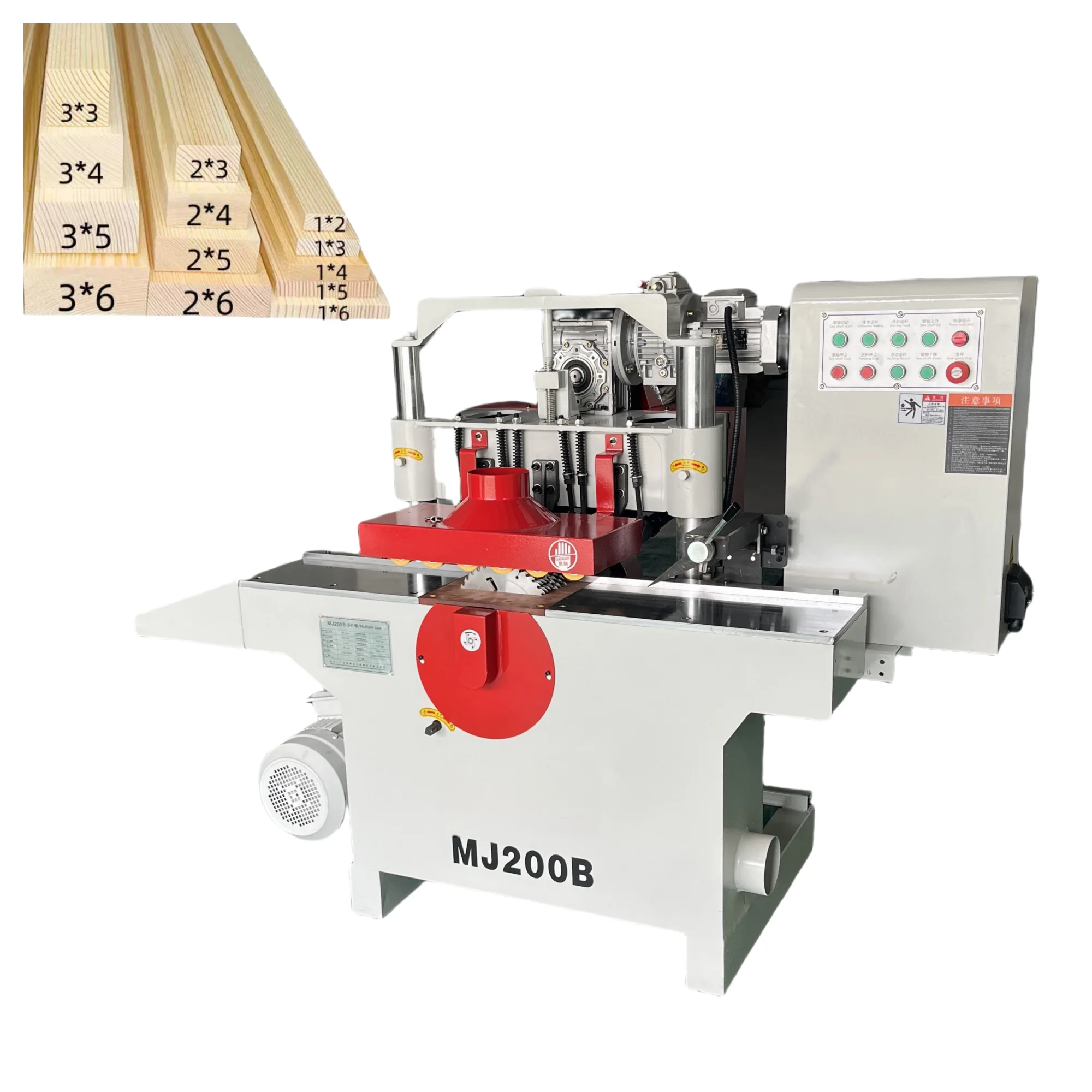 Multifunctional Board Multi-Blade Sawwoodworking Machinery Square Wood Multi-Blade Saw Wood Pallet Slitting Saw