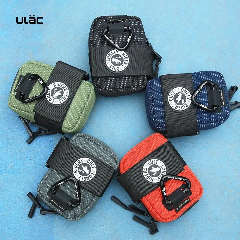 

ULAC 0.5L Bicycle Saddle Bag Mini Seatpost Bag Waterproof Shockproof Durable Fabric Rear Pack for Mountain Cycling