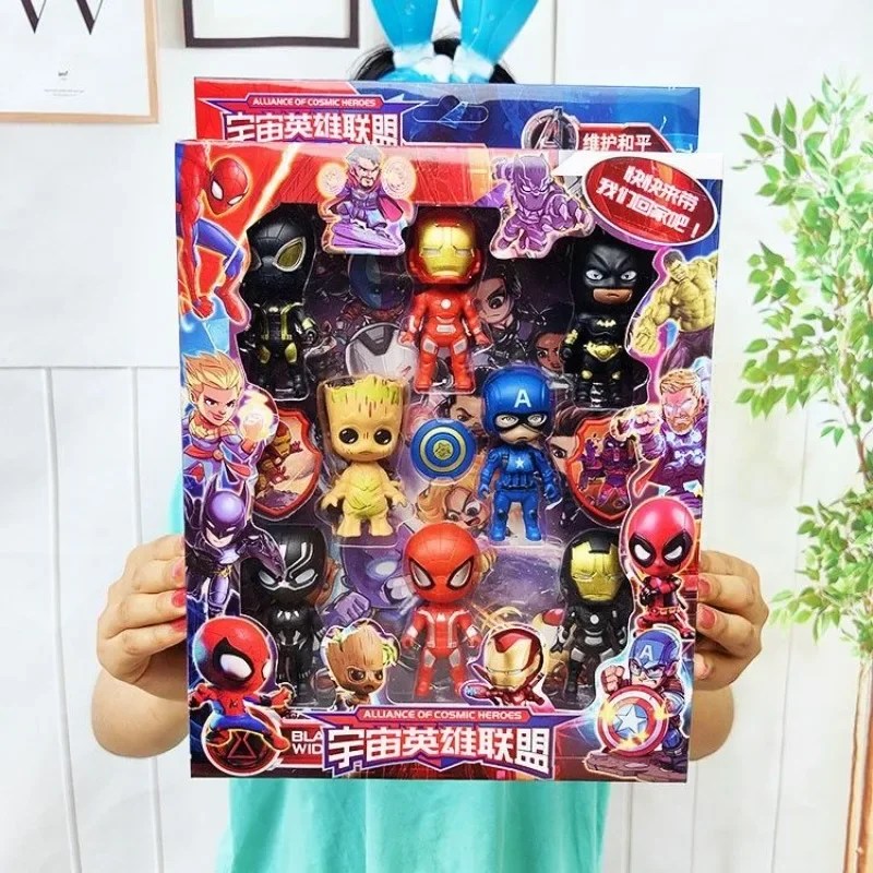 Marvel The Avengers Spider-Man Film Periferico Figure di cartoni animati Modello Creativo Cool Ornamenti Regali di festa per bambini Ragazzi Giocattoli