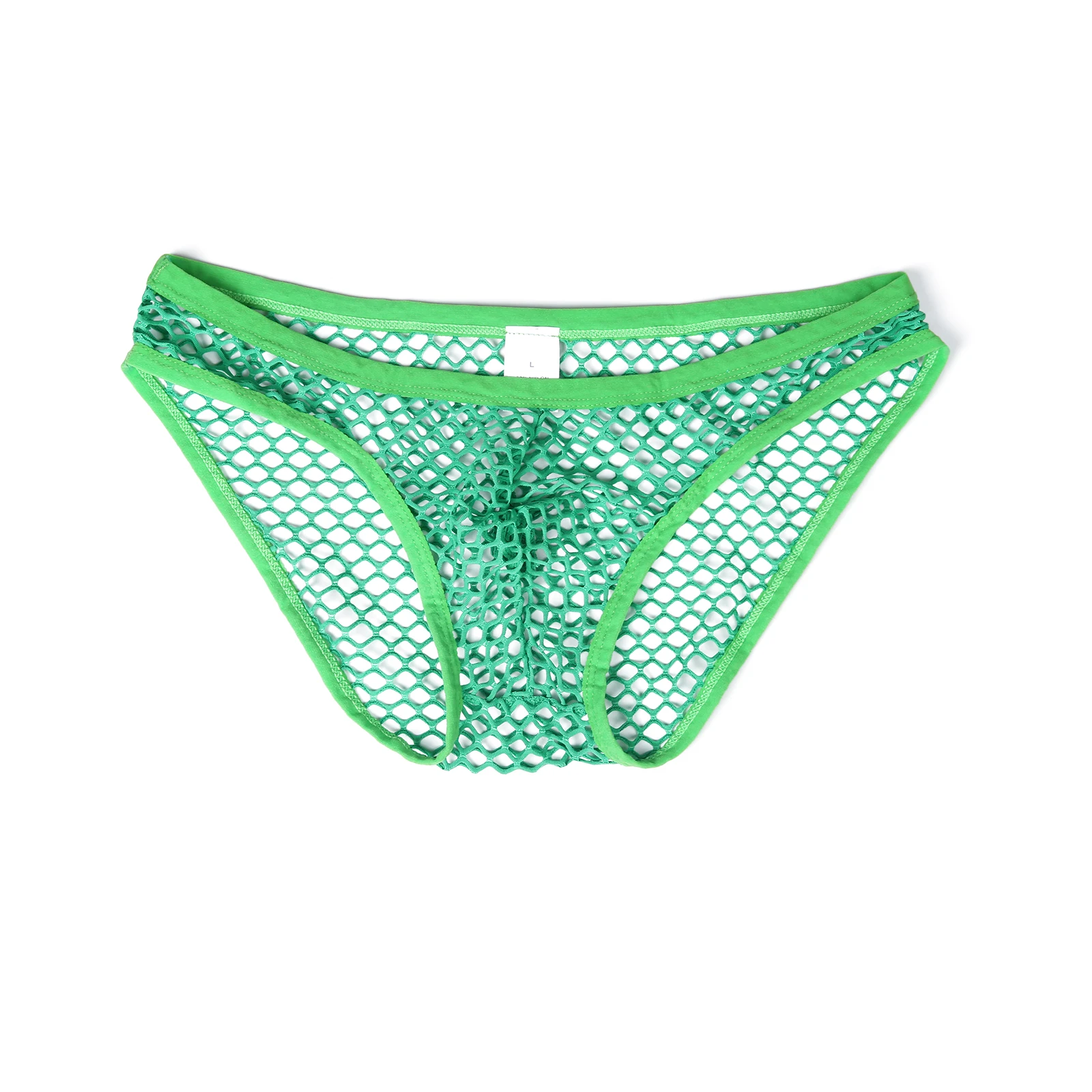 

Sexy Men's Underwear Fishnet Briefs See-through Sheer Mesh Breathable Underapnts Male Erotic Low Waist Panties Knit Lingerie