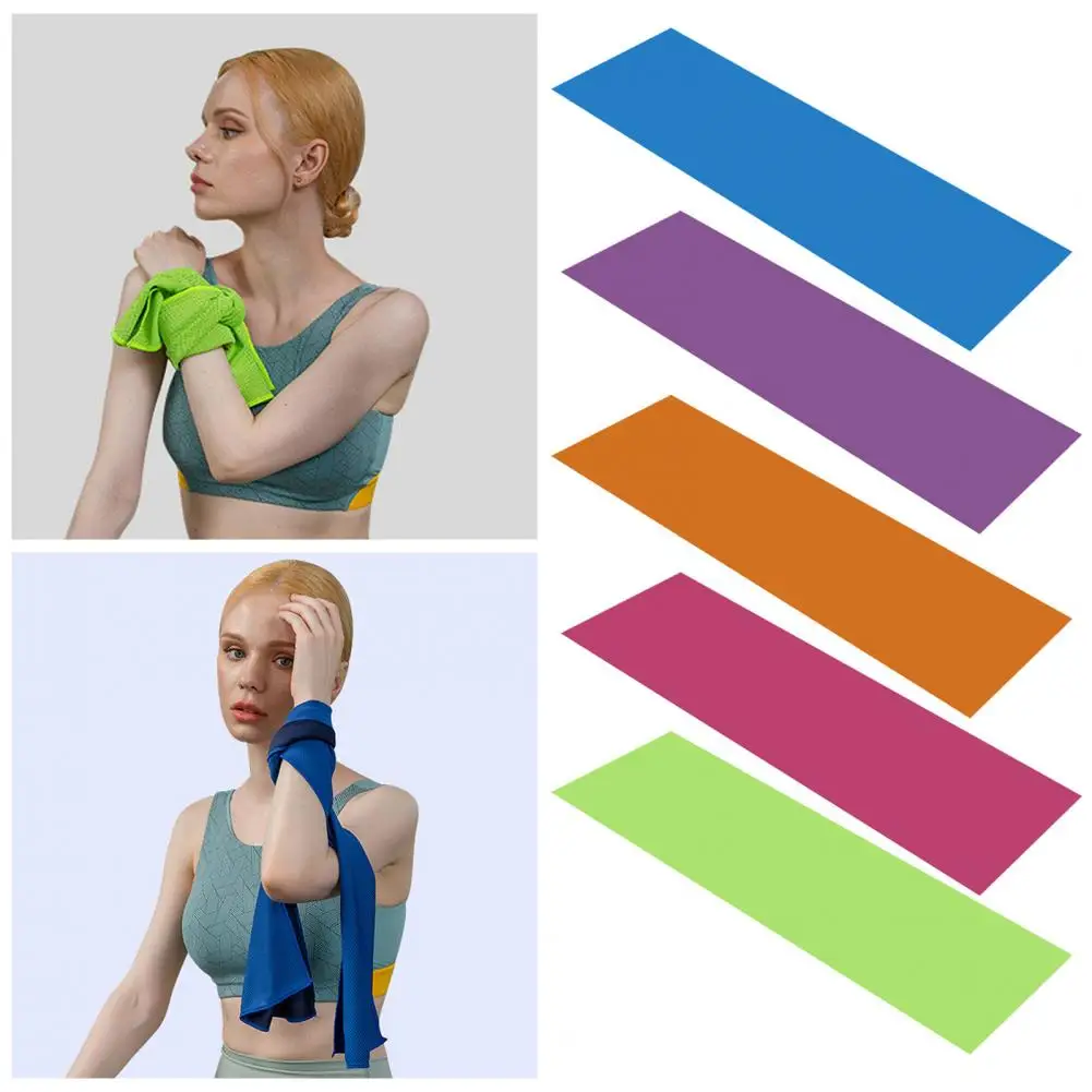 Exercise Towel No Shedding Sport Towel Anti-pilling Fast Cooling  Convenient Comfortable Touch Gym Towel