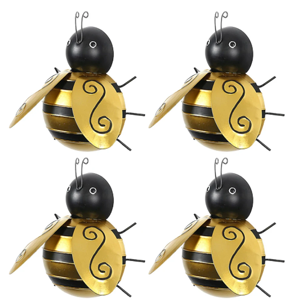 

4 Pcs Bee Decorations Hanging Art Hanging Wall Decor Indoor naments Home Wall Decor Garden Decoration Gifts