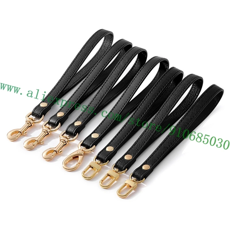 

Твердый черный кожаный ремешок на запястье для дизайнерской туалетной сумки, туалетные принадлежности, кошелек-клатч, сумка, 3 стиля, текстура