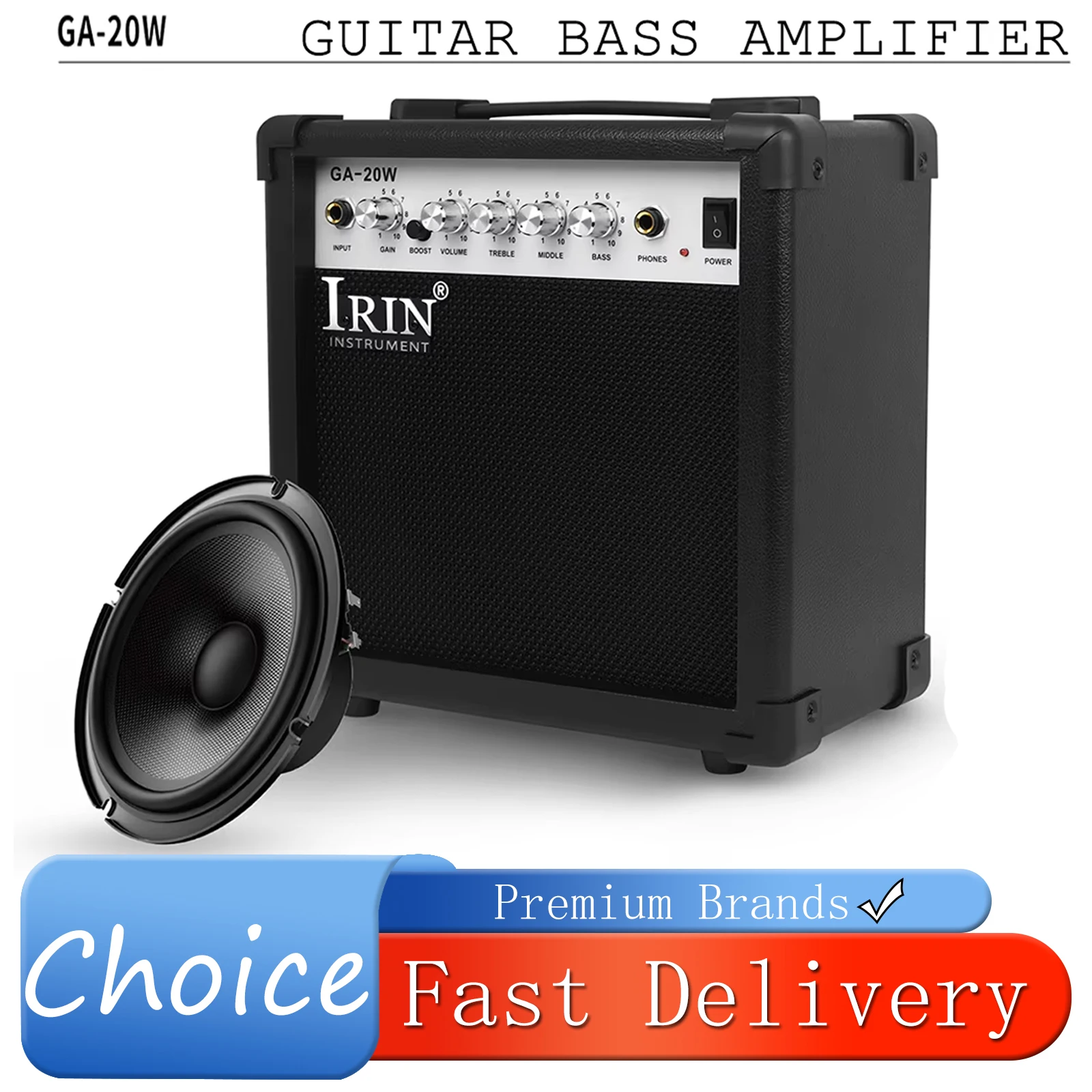 IRIN Amplifier Electric Guitar Bass Amplifier AMP Portable Handheld Mini Speaker Cabinet Electric Guitar Bass Audio Accessories