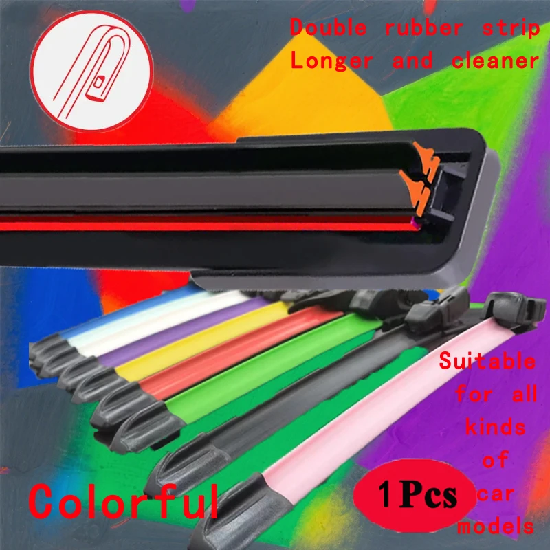 

Красочные U J-образные крючки, щетки стеклоочистителя автомобиля, универсальные мягкие двухслойные резиновые безрамочные щетки без кронштейнов 16 дюймов, 19 дюймов, 20 дюймов, 22 дюйма, 24 дюйма, 26 дюймов
