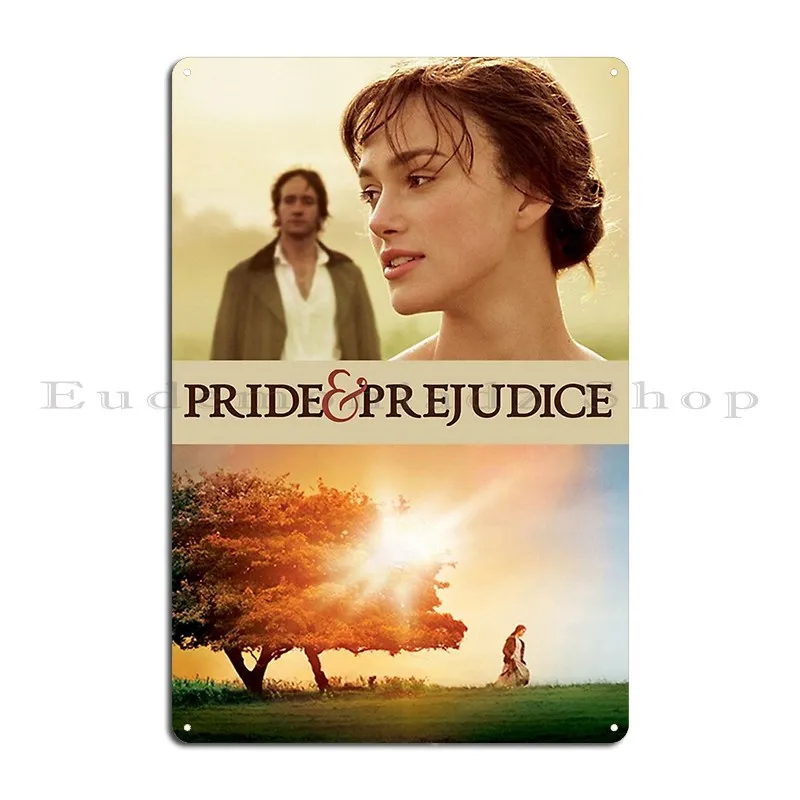Pride And Prejudice Movie Poster Metal Sign Poster Living Room Create Kitchen Printed Tin Sign Poster