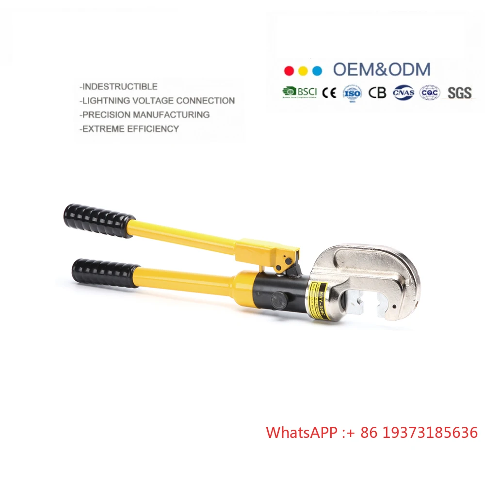 

HHY-300C Safety Valve Hydraulic Crimping Tools 11T Stroke 26mm Electrical Installation Tool with Rotatable C Crimping Head