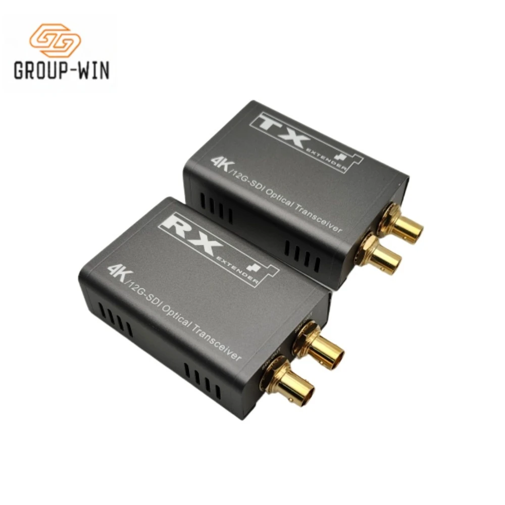 

Оптический приемопередатчик 4K/12G-SDI 60 Гц 2160P по оптоволоконному кабелю LC на 20 км, HD SDI видео-аудио приемник-удлинитель с SFP