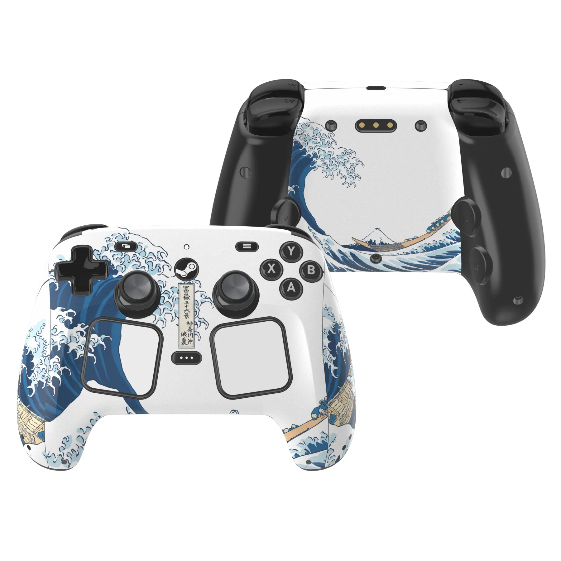 PlayVital for Steam Controller 2 Skin (3-Pack) - Protective Vinyl Decal Sticker Cover, No Residue, Scratch-Resistant