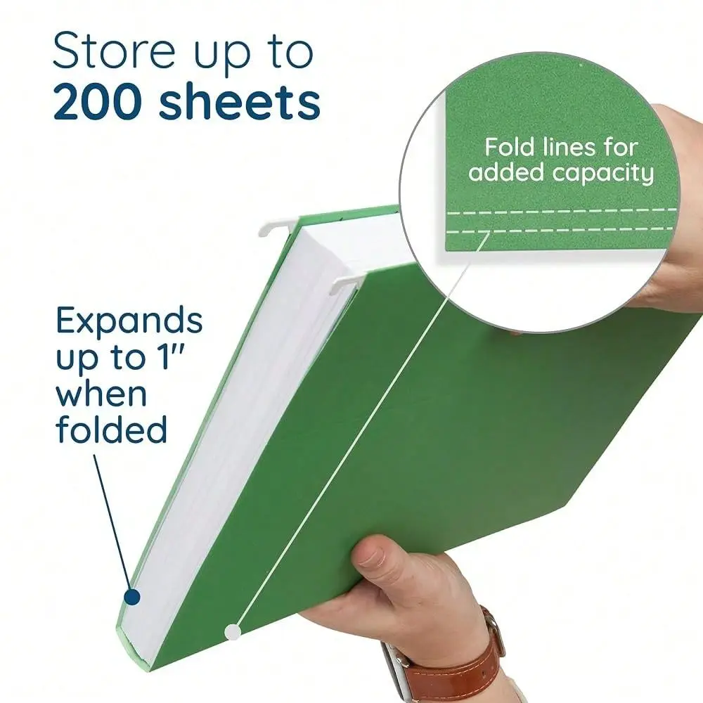 File Folders, Letter Size, Blue, Great For Organizing And Easy File Storage, 50 Per Box