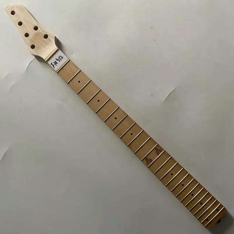 

FN512 EKO Without LOGO Electric Guitar Neck Maple Wood 24 Frets for DIY Guitar Parts Right Hand Trussrod From Neck Heel