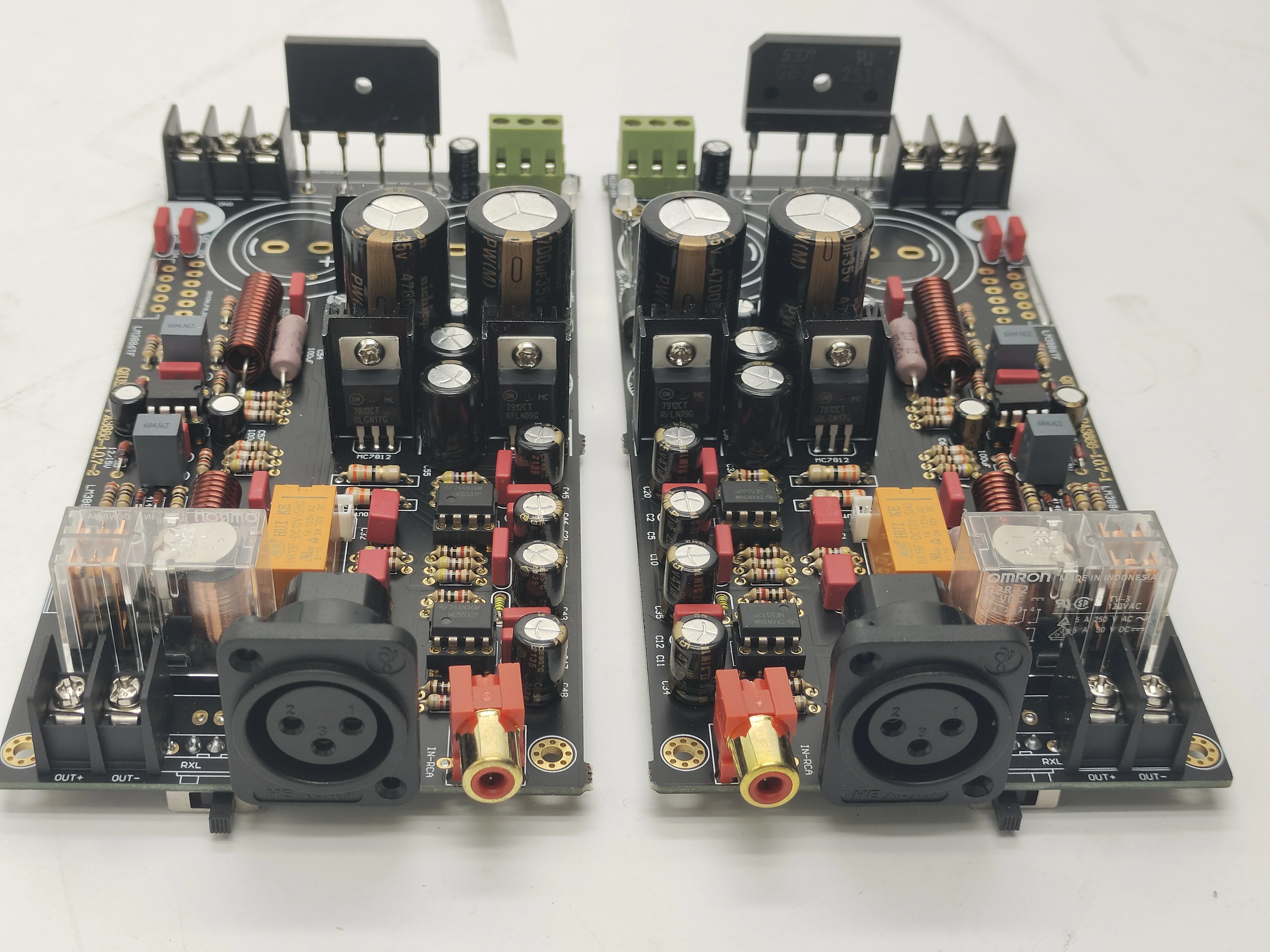 finished high power LM3886TF XRL full balance power amplifier board 120W +120W superior to BTL connection ES9028 ES9018