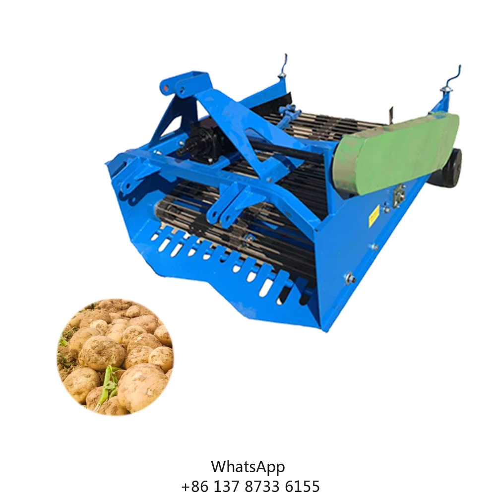 1300mm 3 Point Agricultural Machinery Equipment Belts Mini Single Row Sweet Potato Harvester
