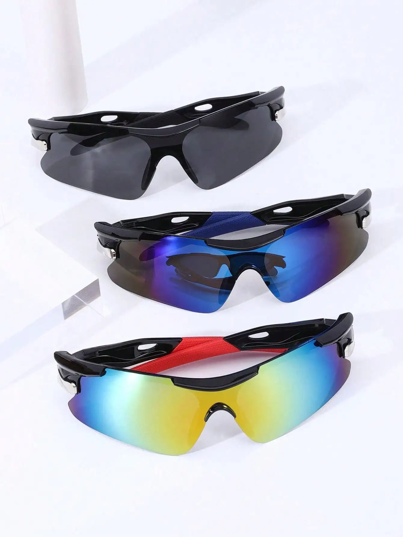 RIDERACE Sports Men Sunglasses Road Bicycle Glasses Mountain Cycling Riding Protection Goggles Eyewear Mtb Bike Sun Glasses