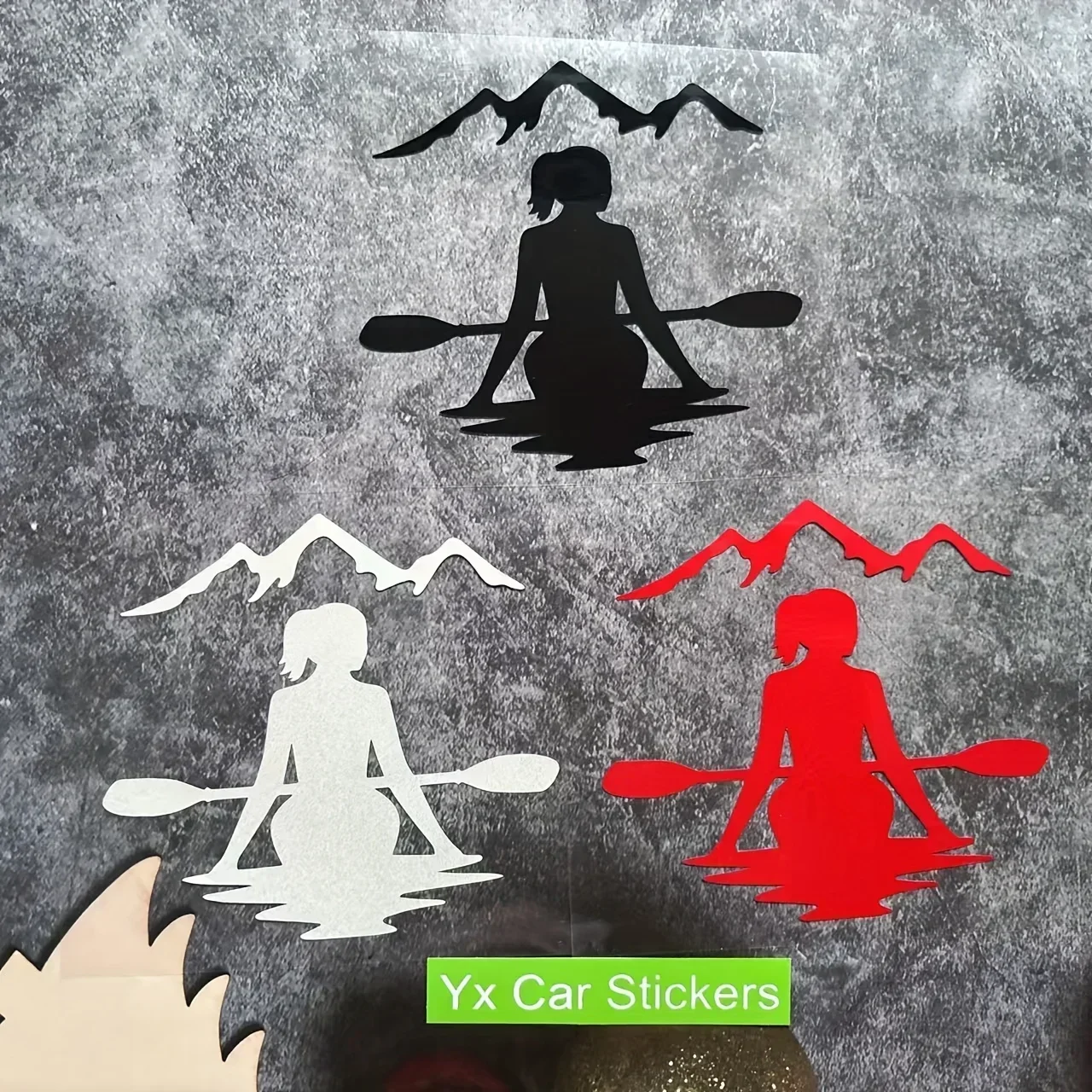 1 шт., женская наклейка для каякинга, автомото с горой, уличная дизайнерская наклейка для автомобиля, мотоцикла, аксессуар для внешней настройки