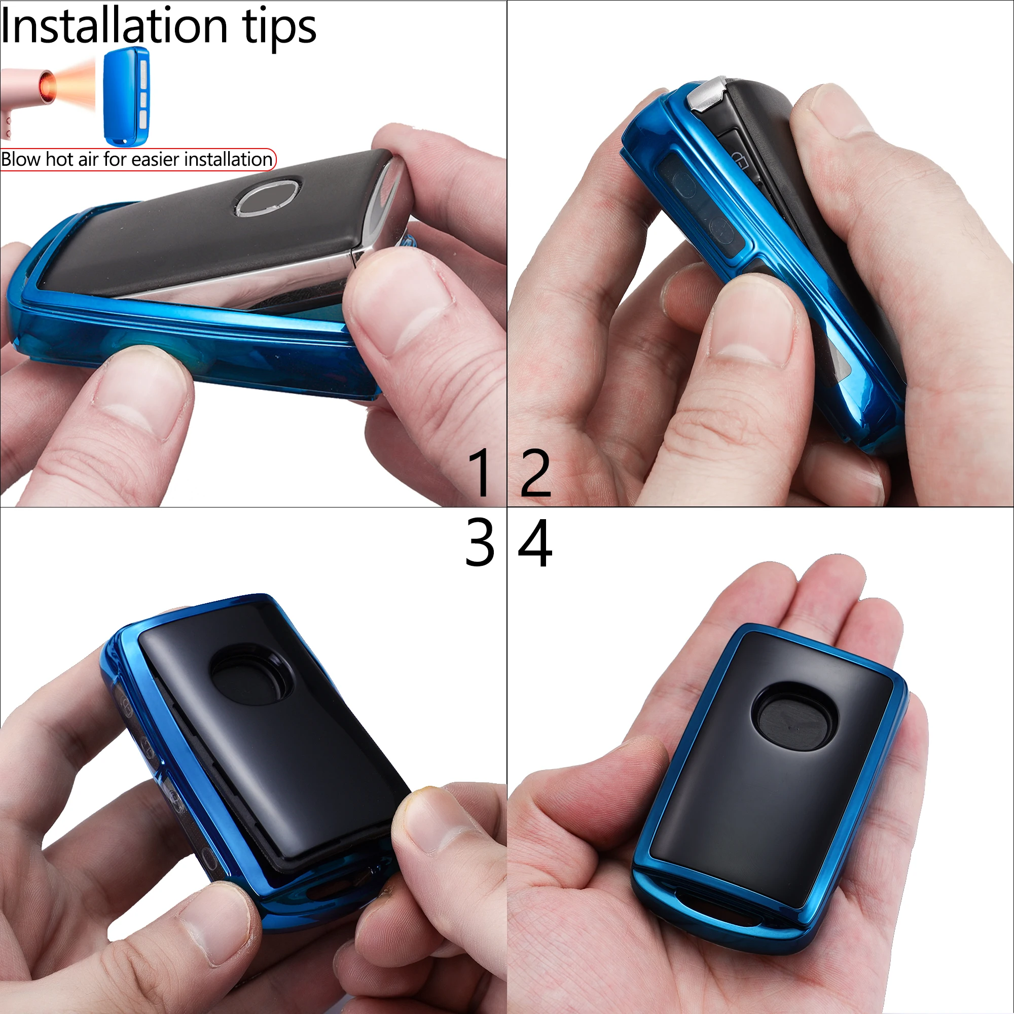 Lcyam Key Fob Cover Soft Key Case Holder for 2026 Mazda CX-5 CX-30 CX-50 CX70 CX90 Mazda3 6 CX-9 MX-5 Miata 3/4 Button Car Key