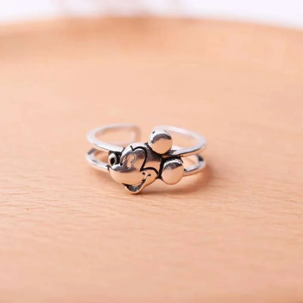 New Disney Trend Ring Mickey Mouse Series Anime Jewelry Accessories Creative Cartoon Ring Jewelry for Women Girls Birthday Gifts