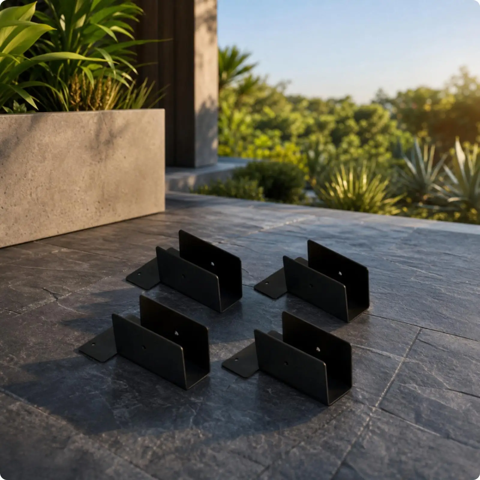 Heavy Duty Pergola Beam Bracket Connector for Shed Gazebo Patio Wood Frame Joint Support Metal