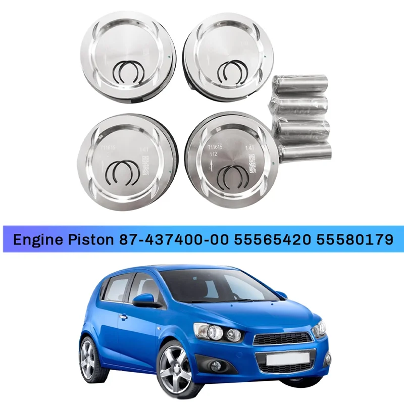 

A90E-Engine Piston For Cruze Opel Astra J INSIGNIA A 1.4 A14NET B14NEJ EURO5 STD 87-437400-00 55565420 55580179