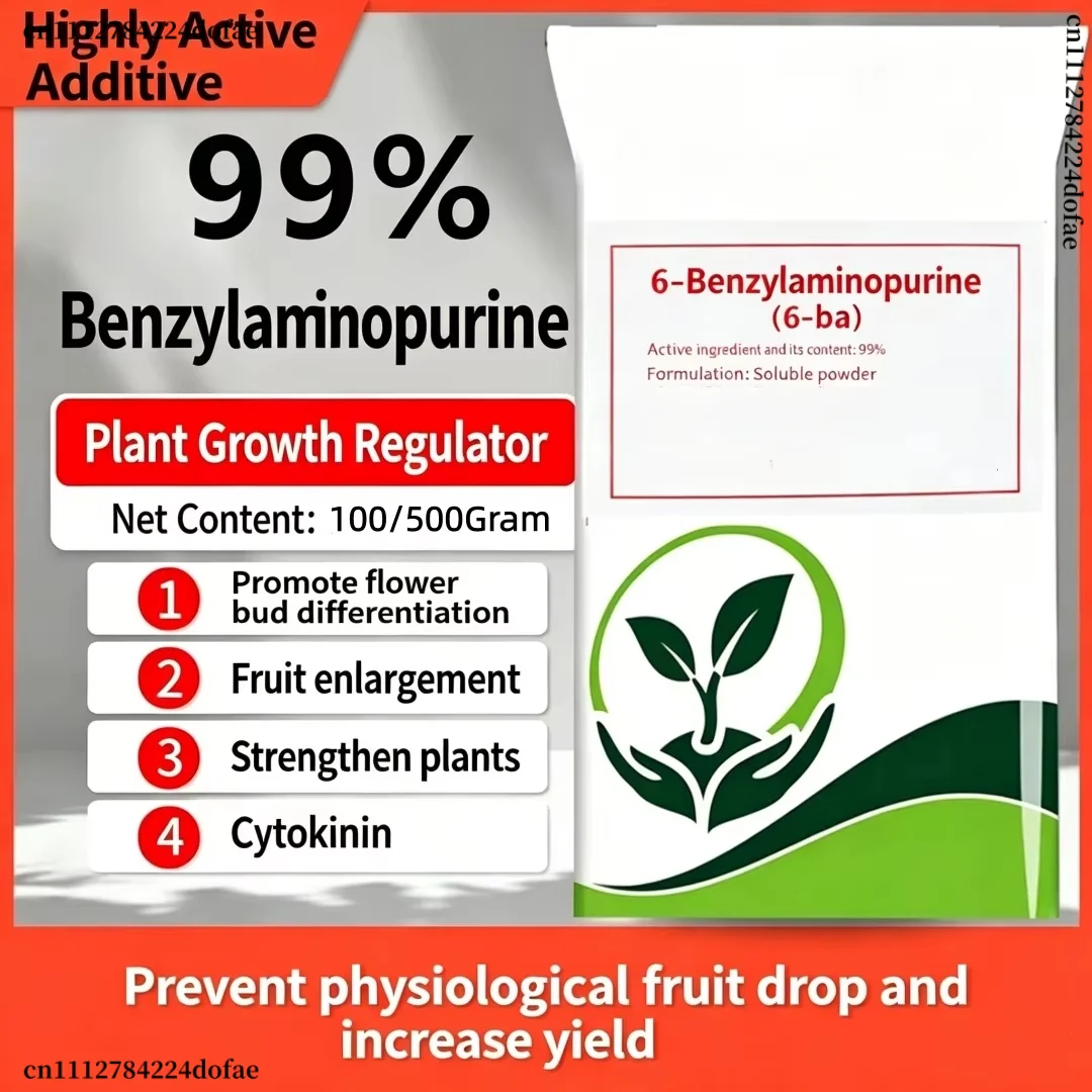 Ornamental Flower Growth Regulator: 6-BA 6-Benzylaminopurine Cytokinin Powder, Promote Germination & Branching