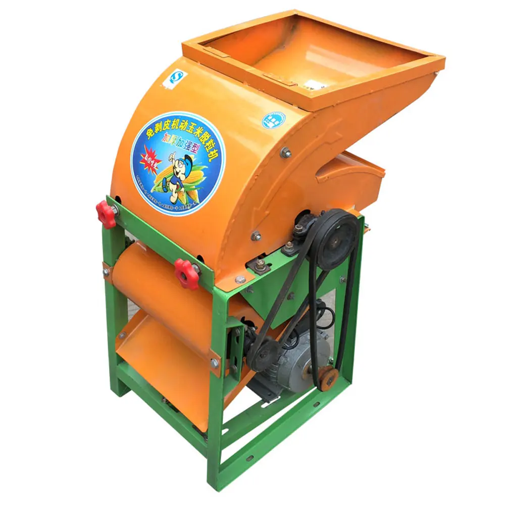 Electric Commercial Maize Corn Shelling Threshing Peeling Machine Thresher Huller Sheller Agricultural Machinery