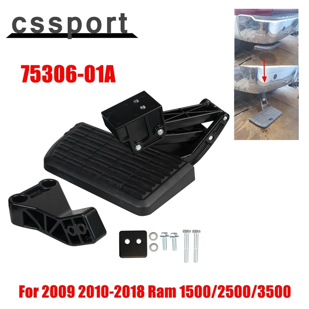 

Foot Step BedStep Retractable Bumper Back Rear T-Step Truck Pedal For 2009 2010-2018 Ram 1500/2500/3500 75306-01A Accessories