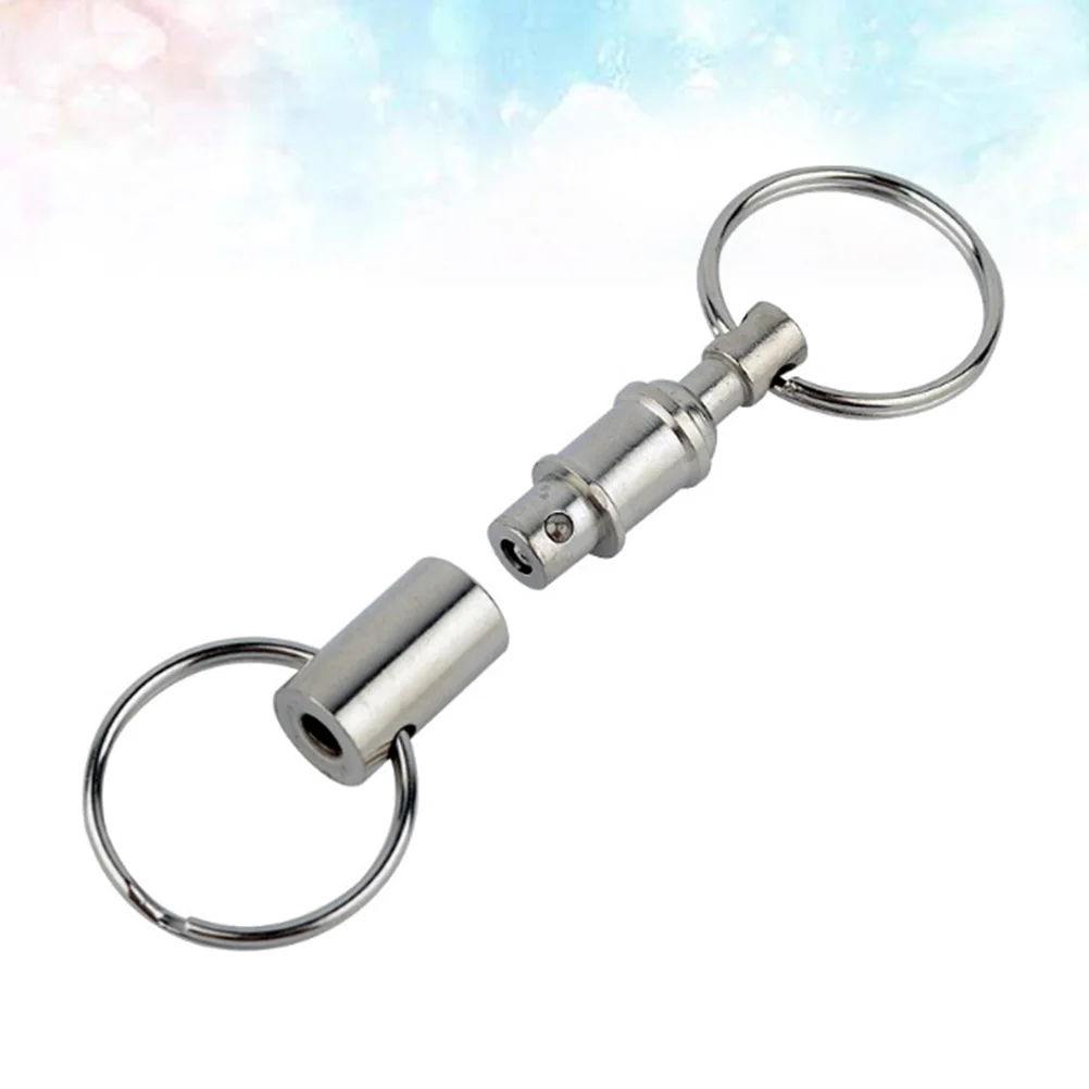 5 Pcs Key Keychain Keyring Hanging Pendant Keychains to Disassemble Iron Detachable