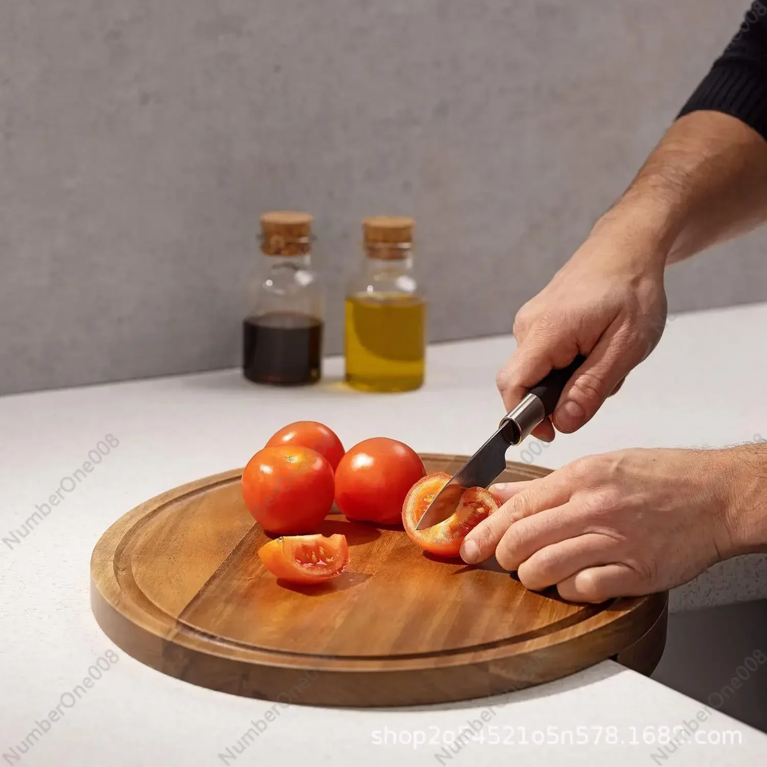 Corner Cutting Board 's New Creative Wooden Kitchen Countertop Corner Cutting Board Tool