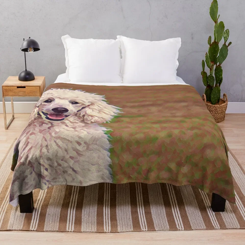 

Poodle Throw Blanket Bed linens Sofa manga Travel Blankets