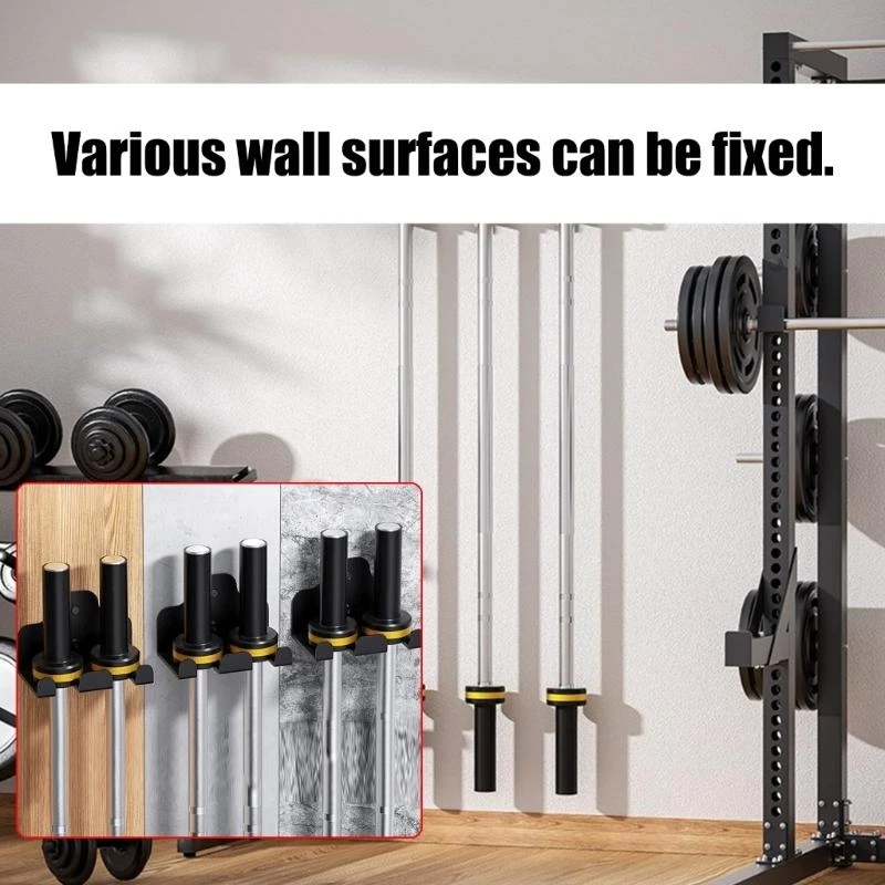 Heavy Duty Efficient Vertical Barbell Holder Stand For Garage Gym Space Saving Equipment Organizers Tidy Workout Spaces M4YD