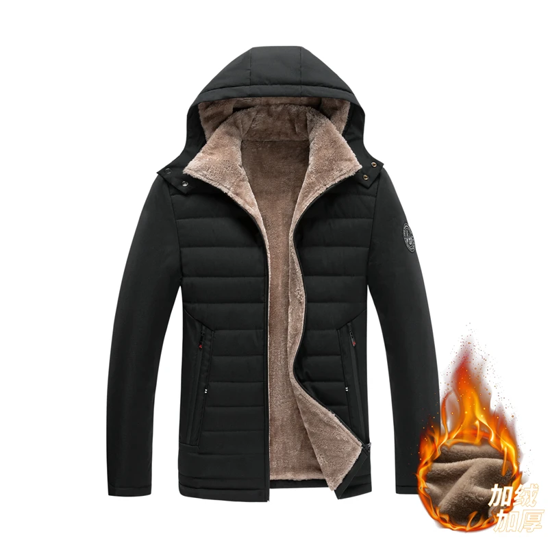 Plus Size 5XL Winter Windproof Warm Thick Fleece Jacket Men Fashion Casual Coat Men Brand Outwear Outdoor Classic Jacket Men