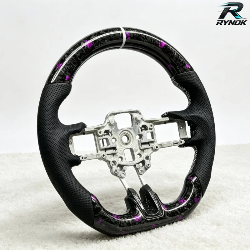 Factory Direct Shipping Forged Real Carbon Fiber Car Steering Wheel for Ford Mustang GT S550 GT350 GT350R Shelby