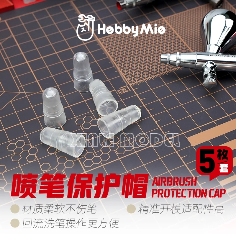 

HOBBY MIO прозрачный мягкий ПВХ материал защитный колпачок для аэрографа (5 шт.) универсального типа, аксессуары для инструментов для рисования модели «сделай сам»