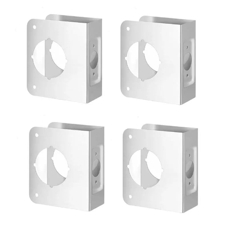 

Y43A-4Pcs Lock And Door Reinforcement Plate 1-3/4-Inch Thick By 2-3/8-Inch Backset 2-1/8-Inch Bore Doors Reinforce Repair