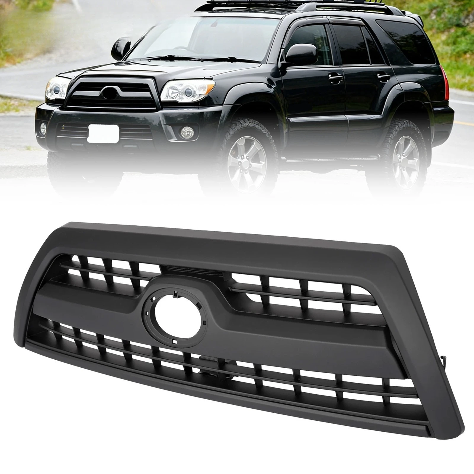 

Верхняя решетка переднего бампера черная для Toyota 4Runner 2006-2009 07 08 # 5310035A03D0